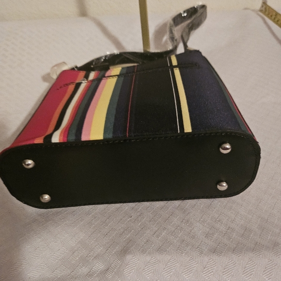 Striped Multicolor Shoulder Bag - Picture 9 of 11